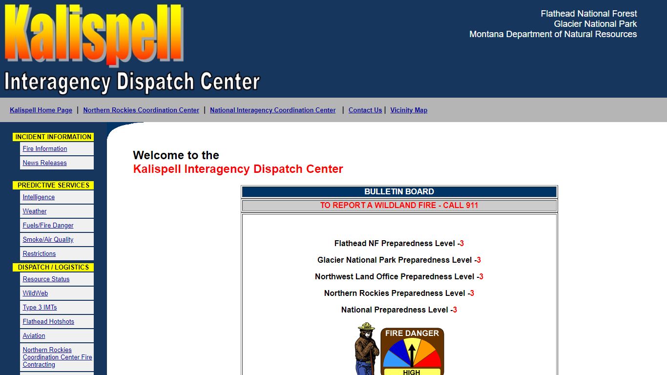 Kalispell Interagency Dispatch Center (KIC)